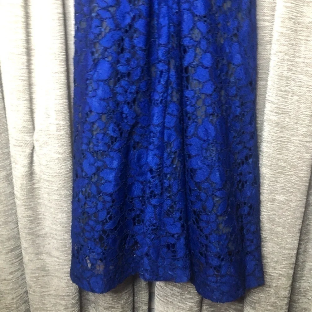 NWT Townsen Blue Lace Mini Dress Size 4